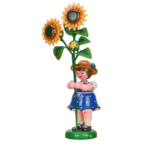 Hubrig Blumenkind Mädchen mit Sonnenblume, 17cm NEUHEIT 2024