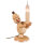 Schneemann Junior mit Kerze rechts elektrisch natur, 29cm