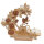 Blütenkranz Teelichthalter mit Gießkanne und Vögeln, 17cm AUSLAUF