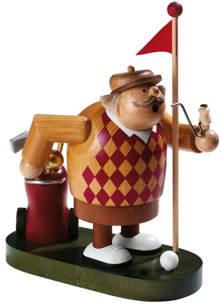 Räuchermann Golfer, 19cm