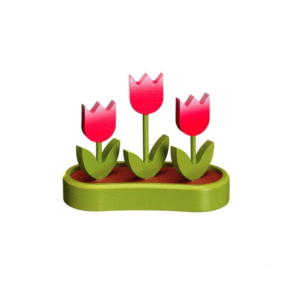 Tulpen rot-bunt, 5cm Stück