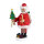 Räuchermann Weihnachtsmann mit Baum bunt, 22cm