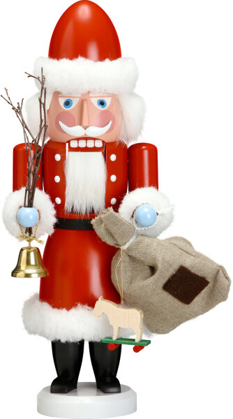 Nussknacker Weihnachtsmann rot, 38cm, Seiffener Volkskunst