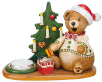 Räuchermann Teddys Weihnachtsgeschenke mit Teelicht,...