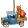Baumbehang Miniatur LKW mit Teddy, 10cm