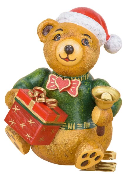 Baumbehang Baumclipser Miniatur Teddy Weihnachtsbärli, 8cm