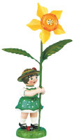 Blumenkind Mädchen mit Narzisse, 11cm