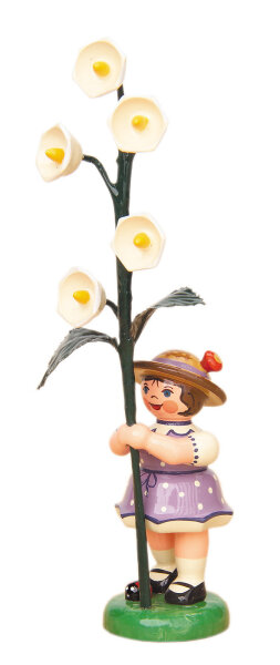 Blumenkind Mädchen mit Maiglöckchen, 11cm