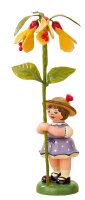 Blumenkind Mädchen mit Schönmalve, 11cm AUSLAUF
