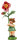 Blumenkind Mädchen mit Heckenrose, 11cm