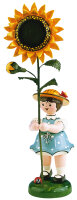 Blumenkind Mädchen mit Sonnenblume, 24cm AUSLAUF