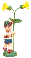 Blumenkind Junge mit Schlüsselblume, 11cm