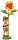 Blumenkind Junge mit Tagetes, 11cm