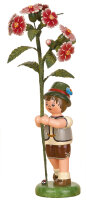 Blumenkind Junge mit Buschnelke, 17cm
