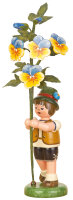 Blumenkind Junge mit Hornveilchen, 17cm