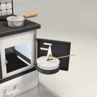 Küchenherd - Der Attraktive weiß-schwarz, 21cm