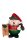 Räuchermann Weihnachtsmann mit Schlitten, 16cm