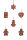 Baumbehang Minilebkuchen mit verschiedenen Motiven, 4,5cm