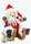 Räuchermann Weihnachtsmann auf Schlitten bunt, 13cm AUSLAUF