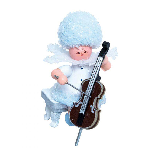 Schneeflöckchen mit Cello, 5cm