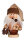 Räuchermann Miniwichtel Weihnachtsmann mit Päckchen natur, 14cm